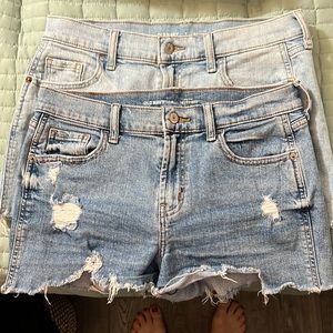 Set of 2 Old Navy Mid Rise Jean Shorts